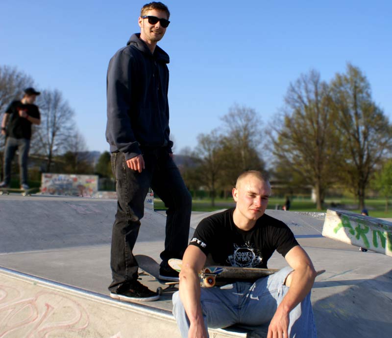 Jugendliche beim Skaten c LinzTourismus Eckerstorfer