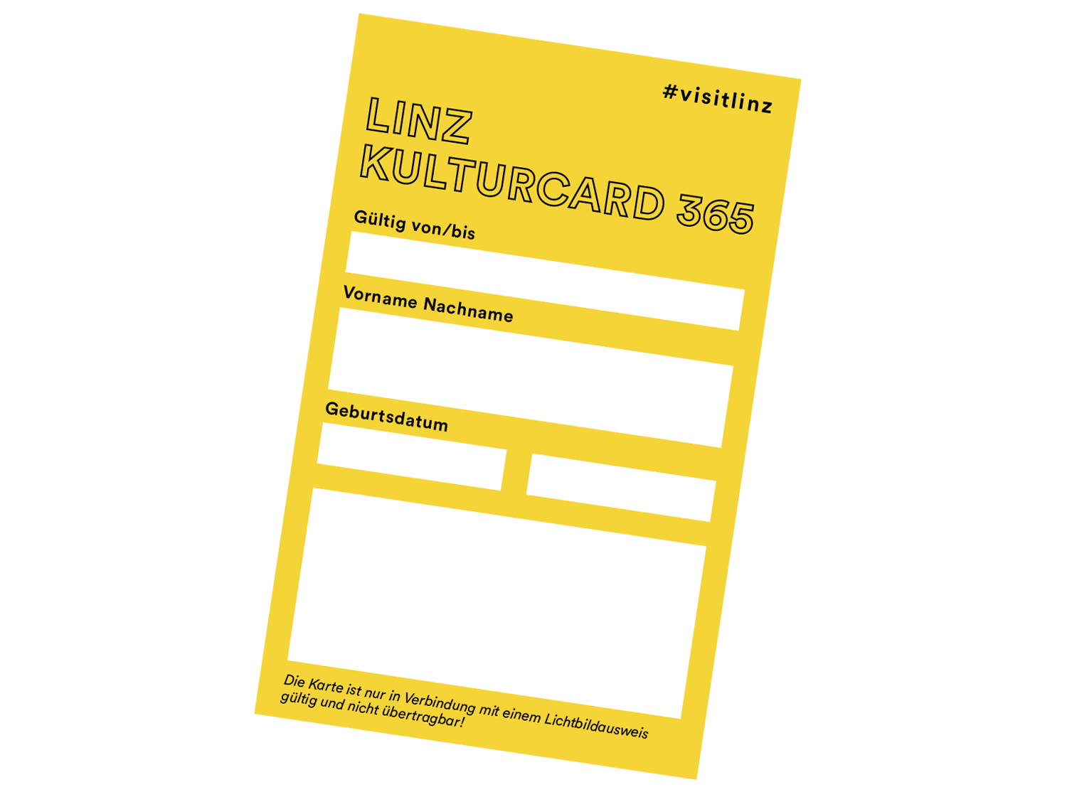 Linz Kulturcard 365 gelb 2