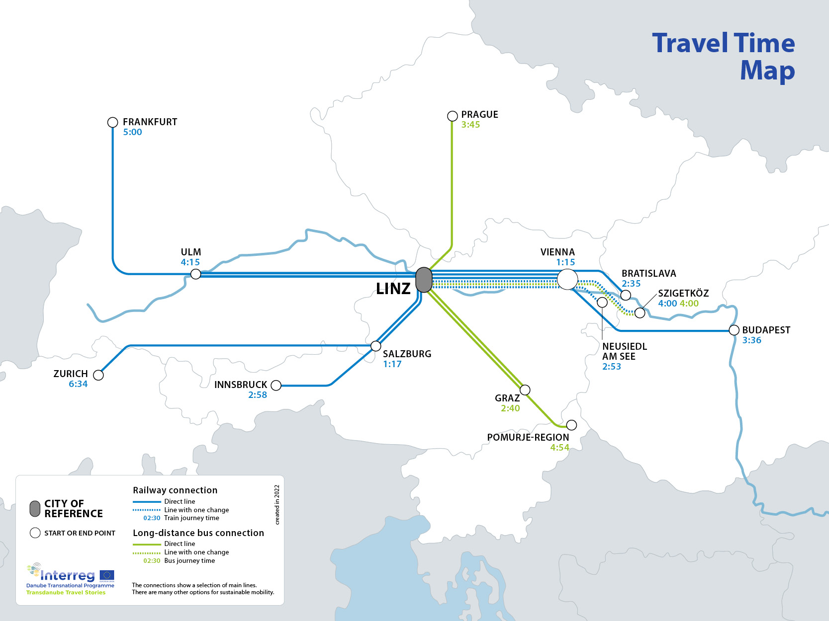 Travel Time Map Linz